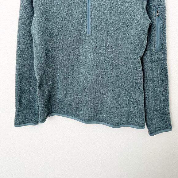 [Patagonia] Teal Blue Quarter Zip Fleece Better Sweater Pullover Size Small S - Picture 4 of 10